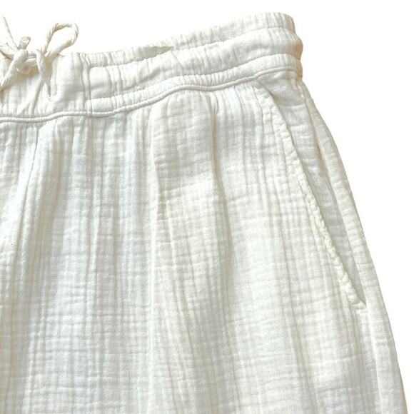 NSF Cotton Muslin‎ Drop Crotch Straight Leg Shailey Pants White Womens XL NWT - Picture 5 of 11